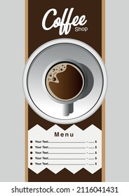 coffee Shop Menu design templates. Banner vector. 
