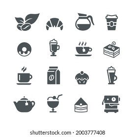 Coffee shop Menu Icon Set - Utility Series