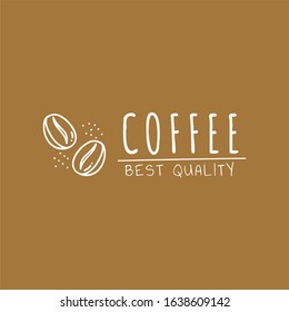 coffee shop minimal and simple logo hipster with cup icon vector in line outline vintage style.