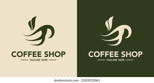 Coffee shop minimalist logo design