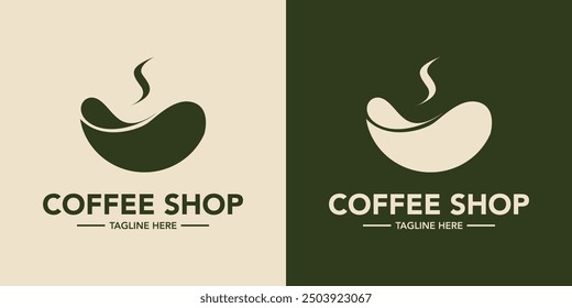 Coffee shop minimalist logo design