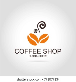 coffee shop modern logo vector illustration