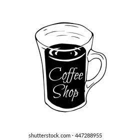 Coffee shop - Mug of coffee vector illustration. 