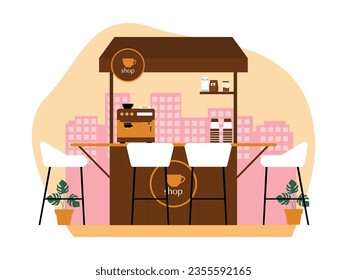 Coffee Stand Royalty Free SVG, Cliparts, Vectors, and Stock Illustration.  Image 52860216.