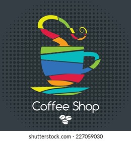 Coffee Shop Pop Art Menu Design - Food & Drink