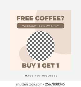 Coffee Shop Promotion Instagram Post Template