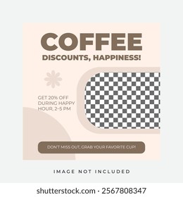 Coffee Shop Promotion Instagram Post Template