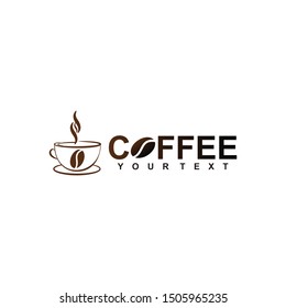 Coffee shop and restaurant template design. A cup of hot drinks (coffee, tea etc.)