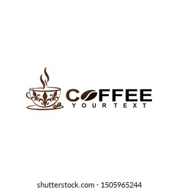 Coffee shop and restaurant template design. A cup of hot drinks (coffee, tea etc.)