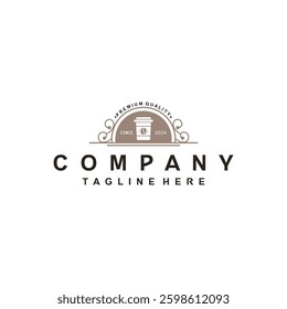 Coffee shop retro logo design