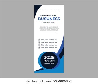 Coffee Shop rollup or X banner design template