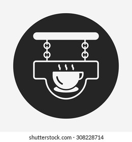 coffee shop sign icon