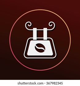 coffee shop sign icon