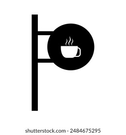 Coffee shop signboard icon illustrated in vector