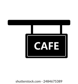Coffee shop signboard icon illustrated in vector