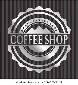  Coffee Shop silvery shiny badge