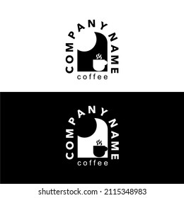 einfacher Coffee Shop-Logo-Vektorgrafik