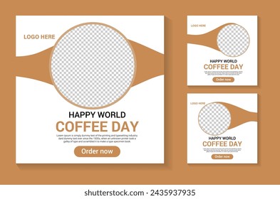Coffee shop social media post design