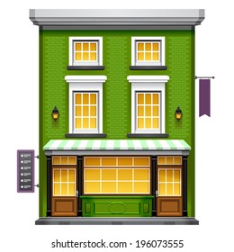 Coffee shop store or cafe. Vector eps 10.