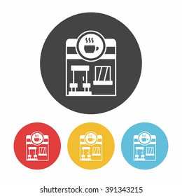 coffee shop store icon