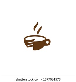 Coffee Shop Symbol Logo. Vector Illustration.