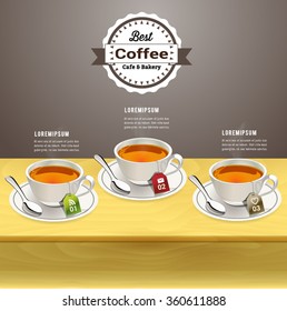 Coffee shop template creative concept.