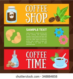 Coffee shop, coffee time, flyer, menu, information, infographics