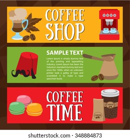 Coffee shop, coffee time, flyer, menu, information, infographics