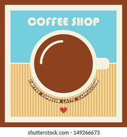 Coffee shop vector banner template