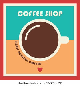 Coffee shop vector banner template