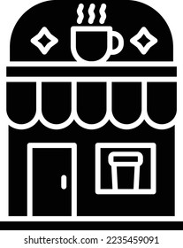 Coffee Shop Vektorsymbol. Kann für Druck-, Mobil- und Web-Anwendungen verwendet werden.