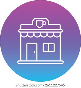 Coffee Shop vector icon. Can be used for printing, mobile and web applications.