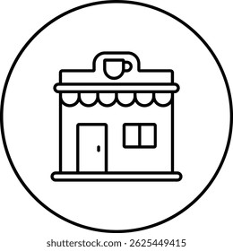 Coffee Shop vector icon. Can be used for printing, mobile and web applications.