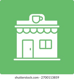 Vektor-Symbol für Coffee Shop. Kann für Druck-, Mobil- und Web-Anwendungen verwendet werden.