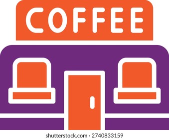 Coffee shop Vector Icon Design Illustration