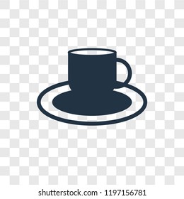 Coffee shop vector icon isolated on transparent background, Coffee shop transparency logo concept