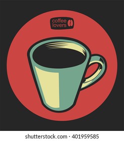 Coffee shop vector illustration