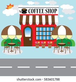 Coffee Shop vector illustration