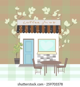 coffee  shop vector interior