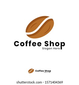 coffee shop vector logo design