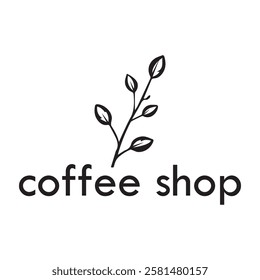 Coffee Shop Vector Logo Design Icon Graphic