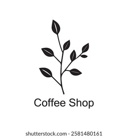 Coffee Shop Vector Logo Design Icon Graphic
