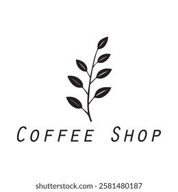 Coffee Shop Vector Logo Design Icon Graphic