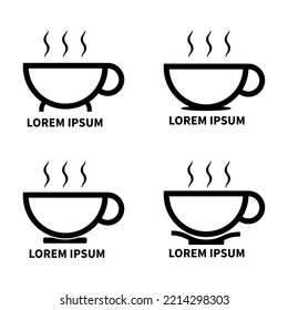 Coffee Shop vector logo is a modern and attractive template design suitable for your business promotion, coffee shop or coffee company