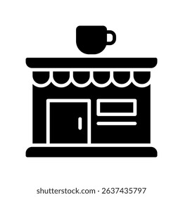 Coffee Shop Vector for Mobile Working Style. Freelancer workspace illustration, remote job location concept, digital nomad life.