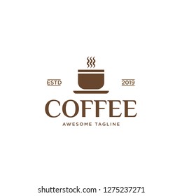 Coffee shop vintage logo design inspiration