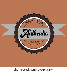 
coffee shop vintage theme logo design with brown and cream gradations in the form of wavy circles