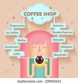 Coffee Shop,Menu Background