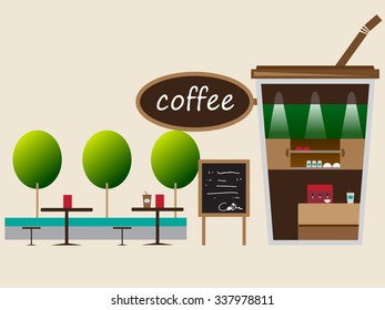 coffee shop.Vector illustration
