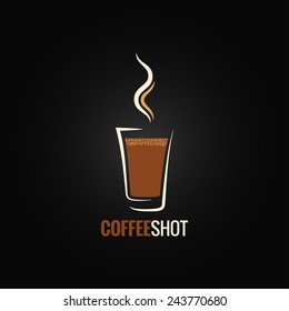 Coffee Shot Glass Design Background